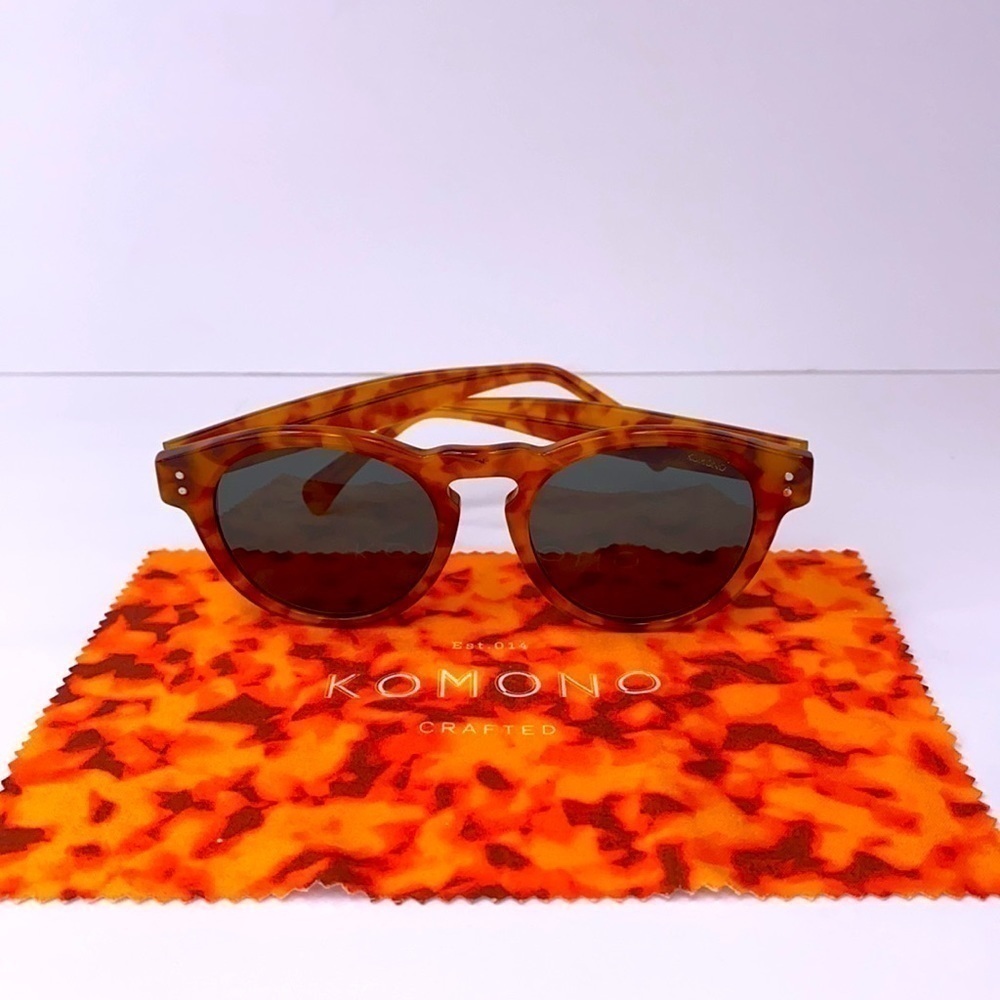 KOMONO Clement Caramel Demi New Sunglasses tortoise round - Picture 8 of 16